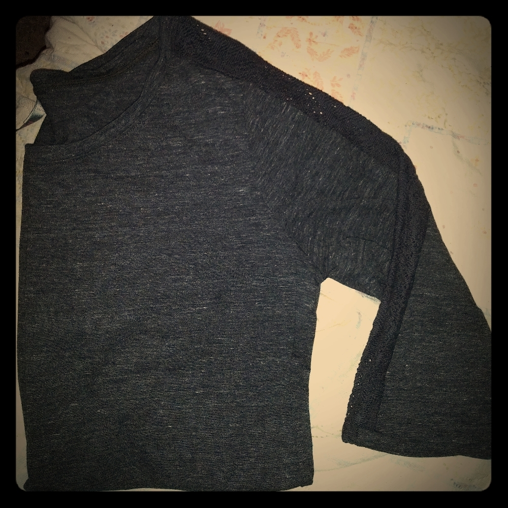 Brand New Grey Baseball Sleeve Womens T-shirt